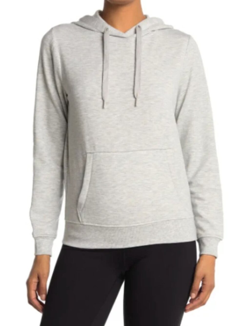 90 Degree By Reflex Grey Pullover Hoodie
